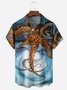 Octopus Chest Pocket Short Sleeve Hawaiian Shirt
