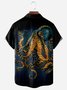 Octopus Chest Pocket Short Sleeve Casual Shirt