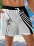 Coconut Tree Drawstring Beach Shorts