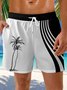 Coconut Tree Drawstring Beach Shorts