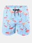 Shark Drawstring Beach Shorts