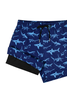 Shark Drawstring Beach Shorts