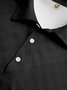 Plaid Button Short Sleeve Polo Shirt