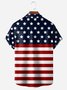 Muscle Flag Chest Pocket Short Sleeve Ugly Shirt