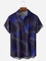 3D Animal Fur Print Chest Pocket Short Sleeve Casual Shirts