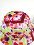 Ombre Tie Dye Pattern Reversible Bucket Hat Sun Protection Vacation