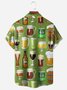 Beer Chest Pocket Short Sleeve Hawaiian Shirt