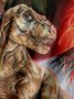 Dinosaur Chest Pocket Short Sleeve Shirt