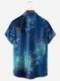 Art Bamboo Chest Pocket Short Sleeve Casual Shirt