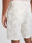 Botanical Floral Print Resort Bermuda Shorts