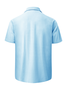 Tropical Plants Chest Pocket Short Sleeve Guayabera Shirt