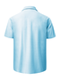Striped Short Sleeve Chest Pocket Guayabera Shirt