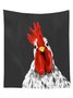 Casual Chicken Pattern Plain Color Home Decor Tapestry Hanging Drape Hawaiian