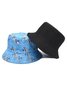 Blue Shark Tropical Fish Sun Protection Bucket Hat