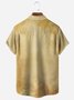 Cock Chest Pocket Short Sleeve Casual Shirt