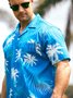 Hardaddy®Cotton Coconut Tree Chest Pocket Resort Shirt