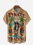 Belle Pirate Chest Pocket Short Sleeve Hawaiian Shirt