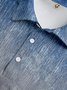 Coconut Tree Button Short Sleeve Vacation Polo Shirt
