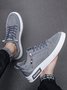 Men's Gray Lace-Up Casual Flats