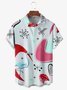 Mid Century Flamingo Chest Pocket Short Sleeve Hawaiian Shirt