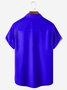 Fluorescent Chest Pocket Short Sleeve Bowling Shirt