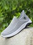 Men's Breathable Fly Mesh Shock Absorbing Slip-On Casual Sneakers