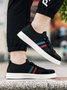 Men's Contrasting Stripes Breathable Casual Flyknit Sneakers