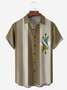 Medieval Geometric Chest Pocket Short Sleeve Bowling Shirt