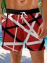 Abstract Rock Pattern Swim Trunk