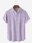 Polka Dots Chest Pocket Short Sleeve Casual Shirt