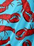 Lobster Chest Pocket Short Sleeve Casual Shirt