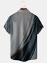 Big Size Easter Cross Chest Pocket Short Sleeve Casual Shirt