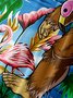 Big Size Flamingo Chest Pocket Short Sleeve Hawaiian Shirt