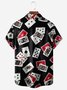 Poker Chest Pocket Short Sleeve Casual Shirt