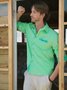 Cotton Botanical Contrast Long Sleeve Shirt