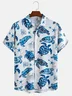 Hardaddy Sea Turtle Chest Pocket Short Sleeve Hawaiian Shirt