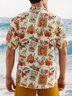Hardaddy Men's Retro Drink TIKI Skull Print Casual Breathable Hawaiian Short Sleeve Shirt