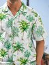 Hardaddy® Cotton Coconut Tree Chest Pocket Aloha Shirt