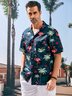Hardaddy® Cotton Flamingo Chest Pocket Aloha Shirt