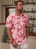 Funky Pig Chest Pocket Short Sleeve Casual Shirt