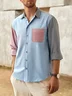 Hardaddy® Cotton Color Contrast Long Sleeve Casual Shirt