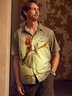 Kung fu Rooster Chest Pocket Short Sleeve Casual Shirt