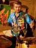 Hardaddy Parrots Chest Pocket Short Sleeve Hawaiian Shirt