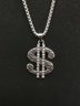 Men's Dollar Pendant Necklace