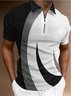 Men's Casual Printed Short Sleeve POLO Shirt