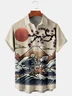 Skull Graphic Men's Casual Chest Pocket Short Sleeve Shirt