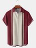 Mens Classic Front Buttons Soft Breathable Chest Pocket Casual Bowling Shirt
