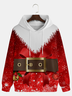 Men's Christmas Graphic Print Hoodie
