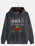 Christmas Text Letters Hoodie Sweatshirt