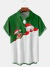 Santa Claus Chest Pocket Short Sleeve Shirt